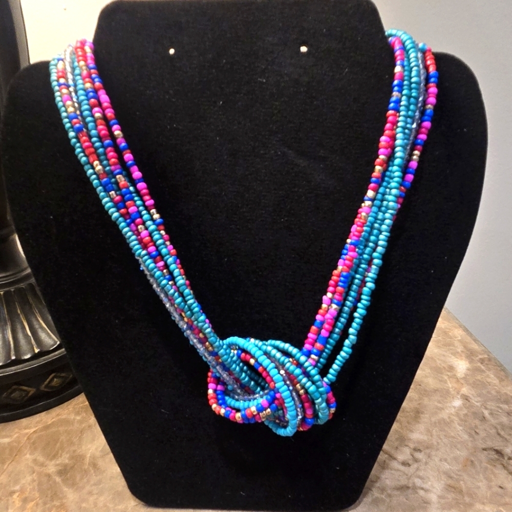 Multicolored beaded necklace